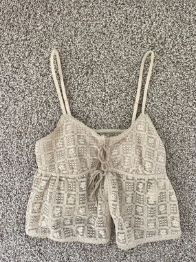 NWT Aerie Lace Tie Front Cami Tank